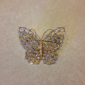 Golden Butterfly Pin